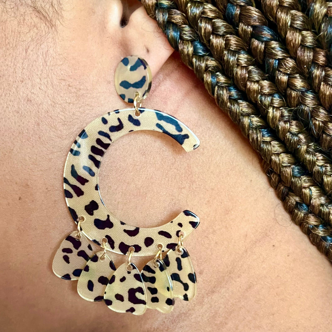 Tortoise Eclipse Earrings